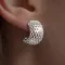 Серьги Сетка из серебра 925 пробы, главное фото 1