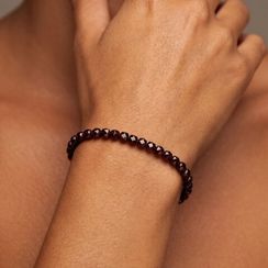 Браслет на руку из граната 4 мм кубической формы