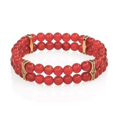 Браслет Всевидящее Око из Бронзы Двойной с сердоликом 6 мм