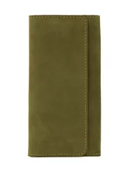 Кошелек классический зеленый нубук 05049