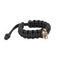 Браслет с шармом Спартанский шлем из бронзы - чёрный паракорд, фото 2