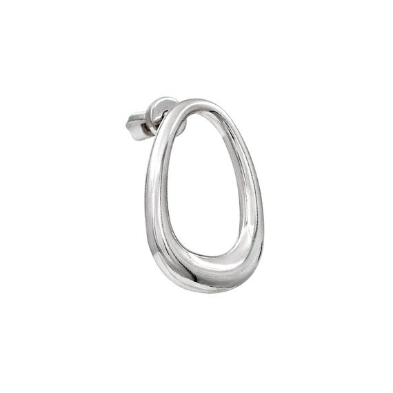 Серьги Овал из серебра 925 пробы, фото 3