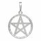 Подвеска Пентаграмма в круге из серебра 925 пробы с фианитами, вид 3