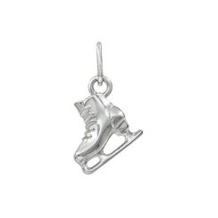 Подвеска Конек для фигурного катания - кулон из серебра 925 пробы