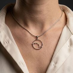 Подвеска на шею Созвездие Скорпион Знак зодиака серебро с фианитами