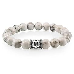 Браслет из магнезита с руной Гебо - Гармония