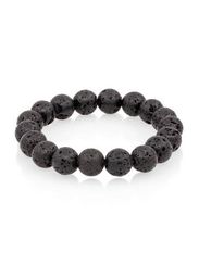 Браслет из натуральной вулканической лавы 10 мм - аромабраслет на руку
