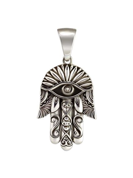 Купите кулон священная ладонь из серебра.