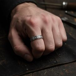 Кольцо Спаси и сохрани из серебра