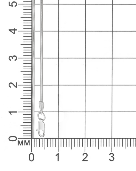 Фото цепочка на шею снейк 9260 размерная сетка