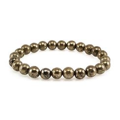 Браслет из бусин пирита