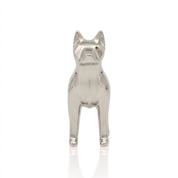 Статуэтка Доберман - фигурка в виде собаки из бронзы с никелевым покрытием, фото 1