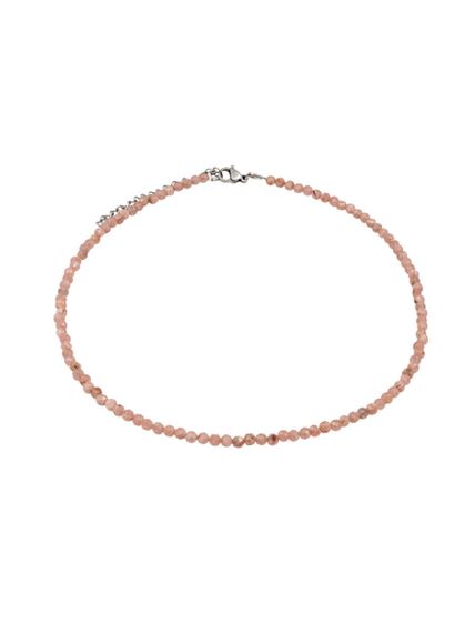 Фото чокер из родохрозита 2165/3_родохрозит вид анфас