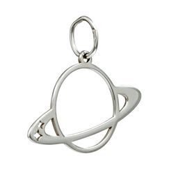 Подвеска Планета Сатурн с кольцами - кулон из серебра 925 пробы