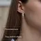 Серьги Звенья из серебра 925 пробы, вид 3