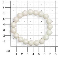 Браслет из белой керамики 10 мм