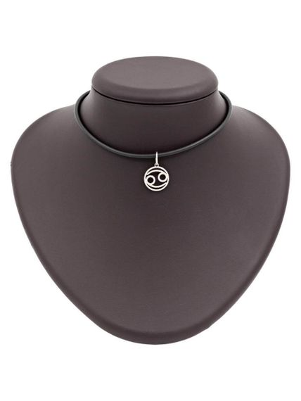 Подвеска Знак зодиака Рак из серебра на постаменте