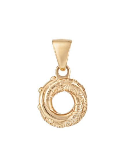 Алжирский узел любви малый из серебра 925 с позолотой