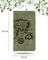 Фото функционального кошелька Карта из зеленой кожи Инфографика Размеры