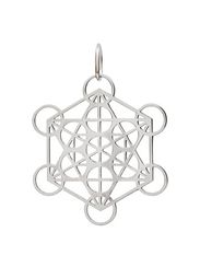 Куб Метатрона малый подвеска из серебра