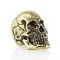 Фото бронзовой темлячной бусины Skull Victory, вид с левой части.