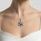 Подвеска на шею ювелирная Конёк в снежинке серебро 925, живое фото 3