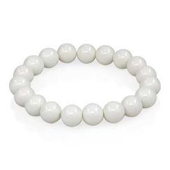 Браслет из белой керамики 10 мм