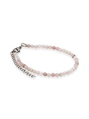 Браслет на руку из опала розового 3 мм