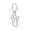 Подвеска Ангел большой из серебра 925, вид сзади полубоком