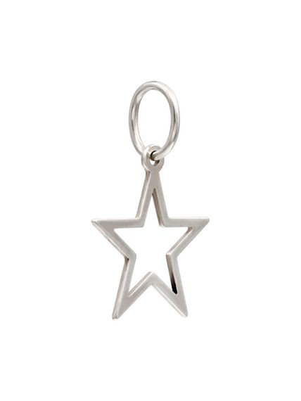 Звезда мини подвеска из серебра 925 пробы, вид сбоку