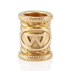 Шарм Руна Беркана из серебра с позолотой