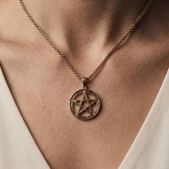 Пентаграмма подвеска из бронзы или мельхиора