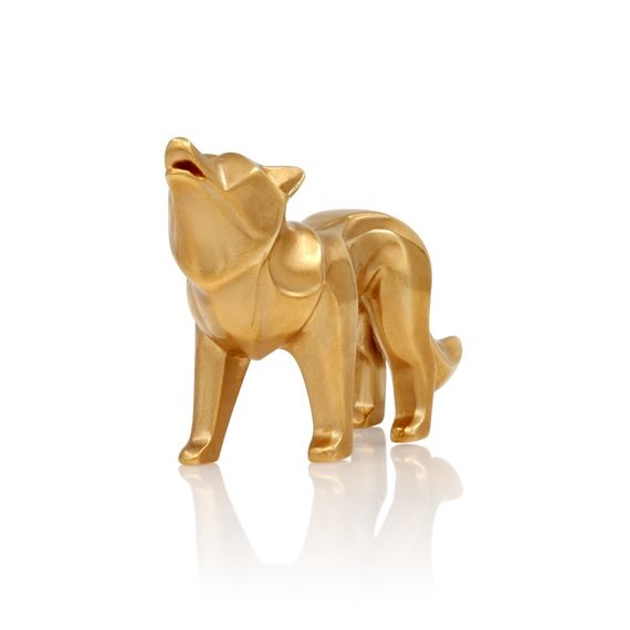 Статуэтка Волк - фигурка из бронзы, вид 7