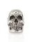 Фото бусина череп Skull Victory из мельхиора, вид в анфас.