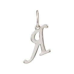 Подвеска в виде буквы Я - кулон из серебра 925 пробы