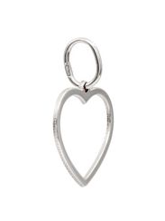Сердце контур подвеска из серебра