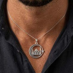 Подвеска Мечеть со звездой из серебра