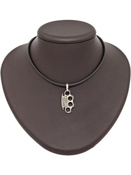 Подвеска Кастет Константина из мельхиора, на постаменте