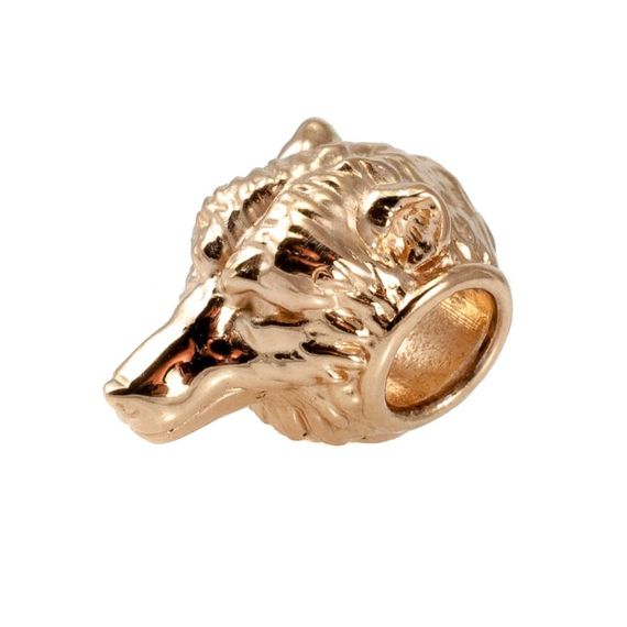 Фото шарма волк из золота 585 пробы.