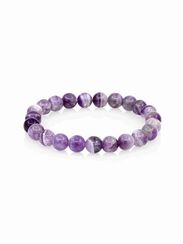 Браслет из бусин аметиста лавандового