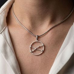 Подвеска на шею Созвездие Телец Знак зодиака серебро с фианитами