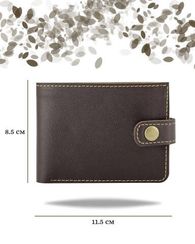 Портмоне классическое темно-коричневая кожа 05061