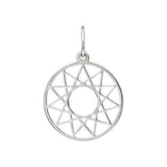 Подвеска Хендекаграмма - кулон из серебра
