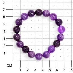 Браслет из камней аметиста 10 мм