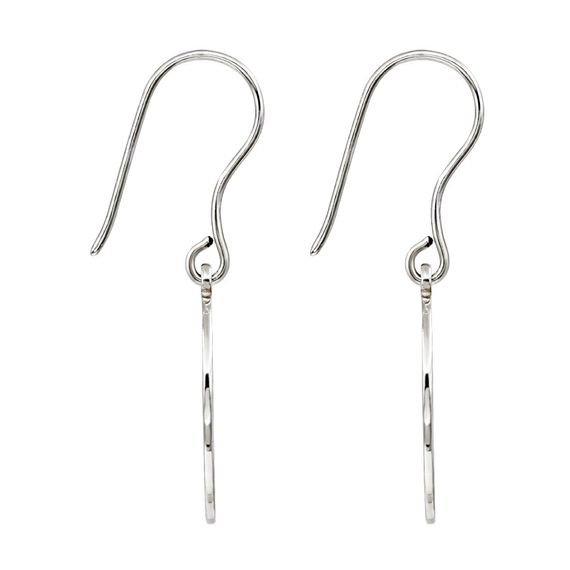 Древо жизни - ювелирные серьги из серебра 925 пробы, вид сбоку