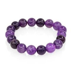 Браслет из камней аметиста 10 мм