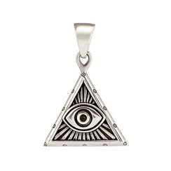 Всевидящее око - подвеска из серебра