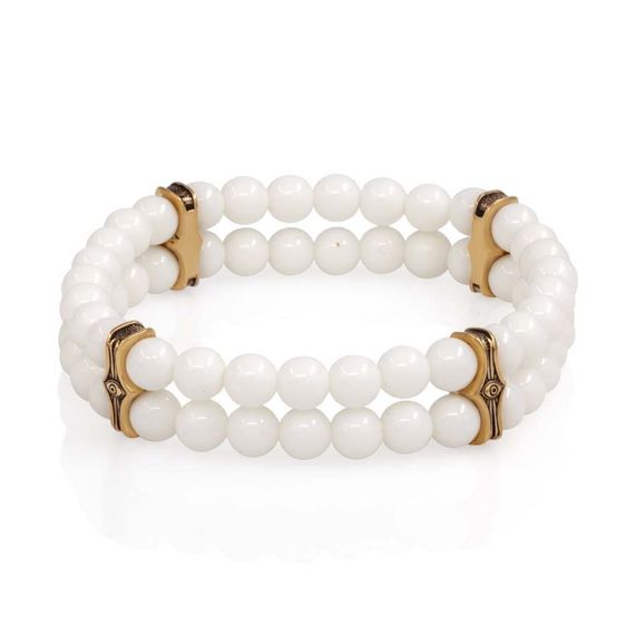 Браслет Всевидящее Око из Бронзы Двойной с керамикой 6 мм, вид 2