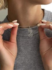 Куспид Дева-Весы - подвеска из серебра