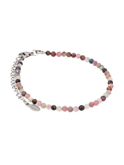 Фото браслет из турмалина 2049/3_турмалин на белом фоне анфас